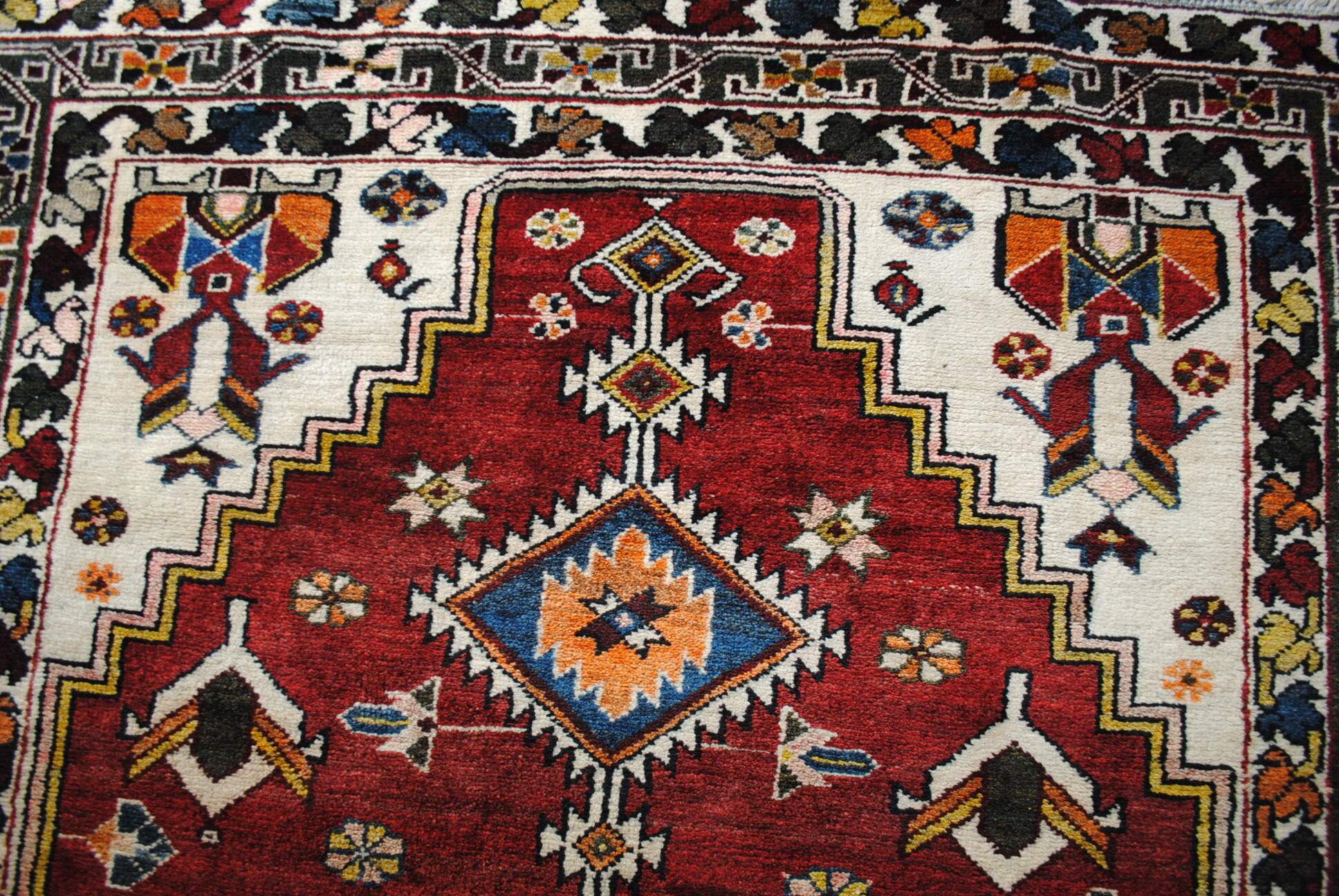 Carpet Persian athentique of the 1970s, knotted hands 208x134cm