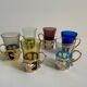Set of 6 coffee/tea cups with removable stand.