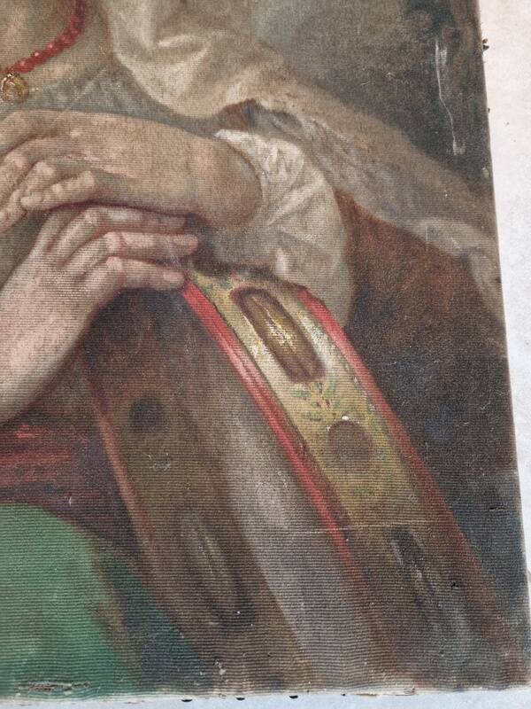 Eugène Scipion d'Harmenon (born in 1825) - Oil on woolen canvas Portrait