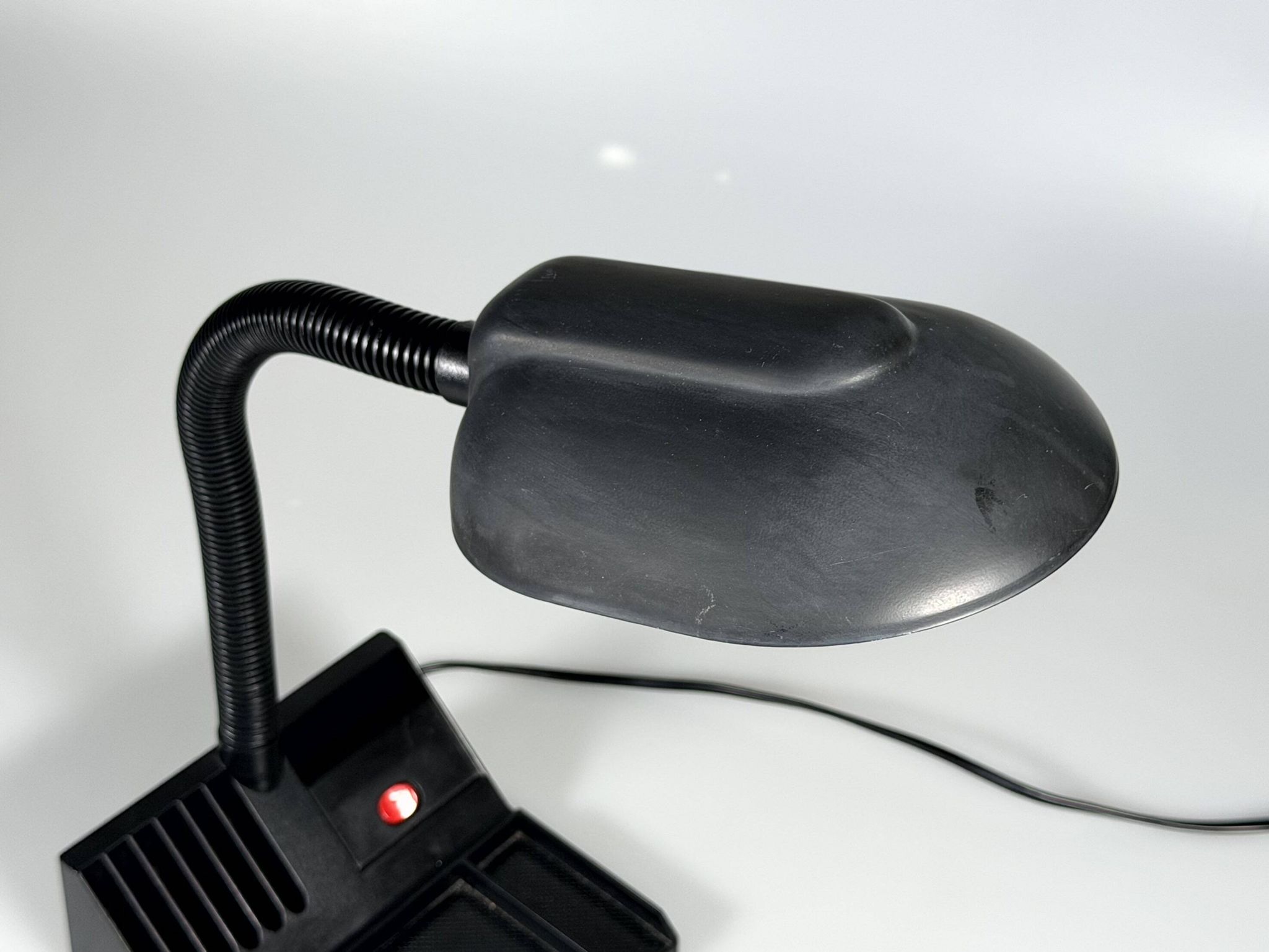 1960s 1970s Gooseneck Table Lamp Adjustable Space Age in Metal & Plastic