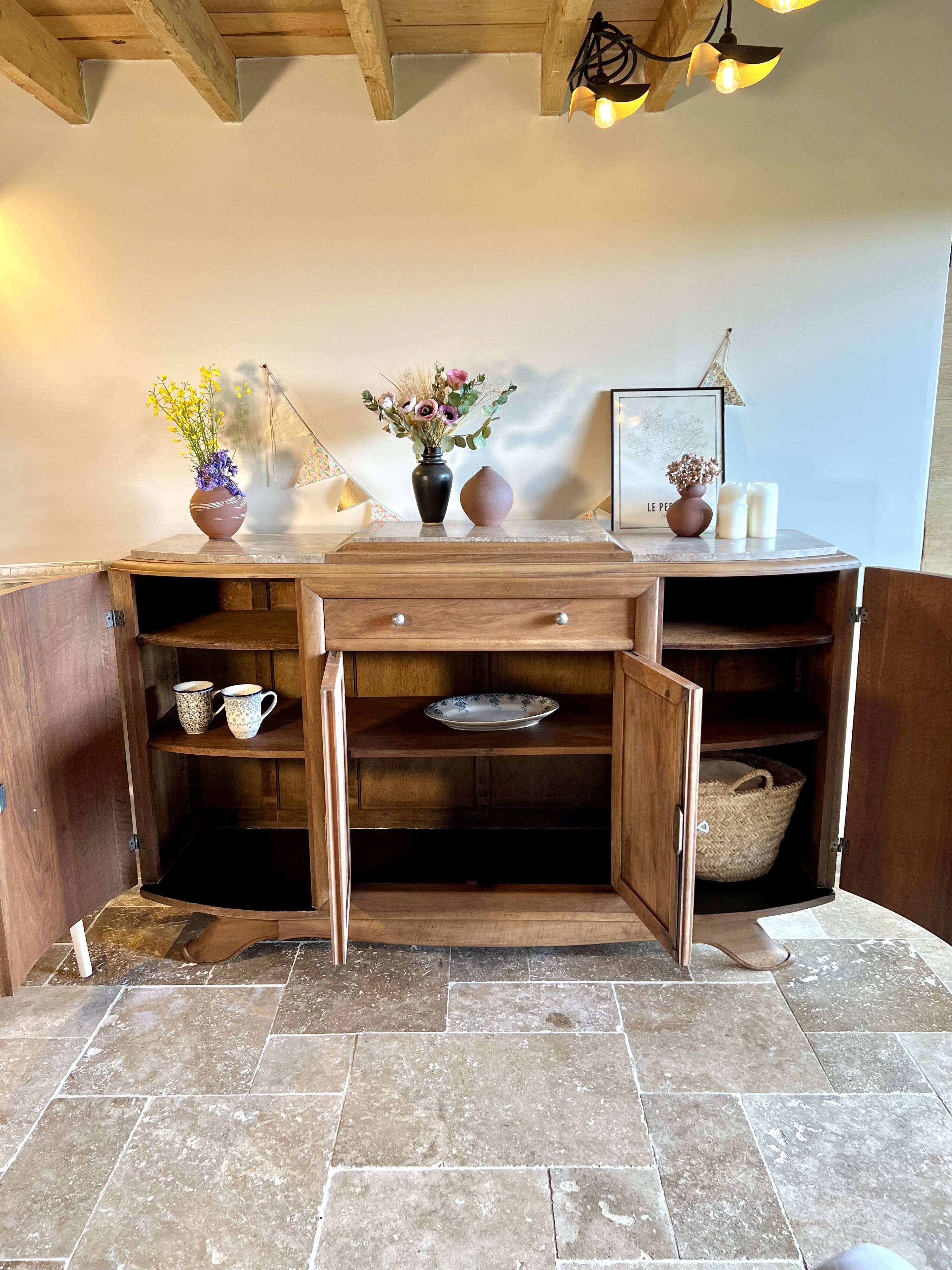 Renovated Art Deco style buffet