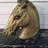 Bronze horse head, mid-20th century