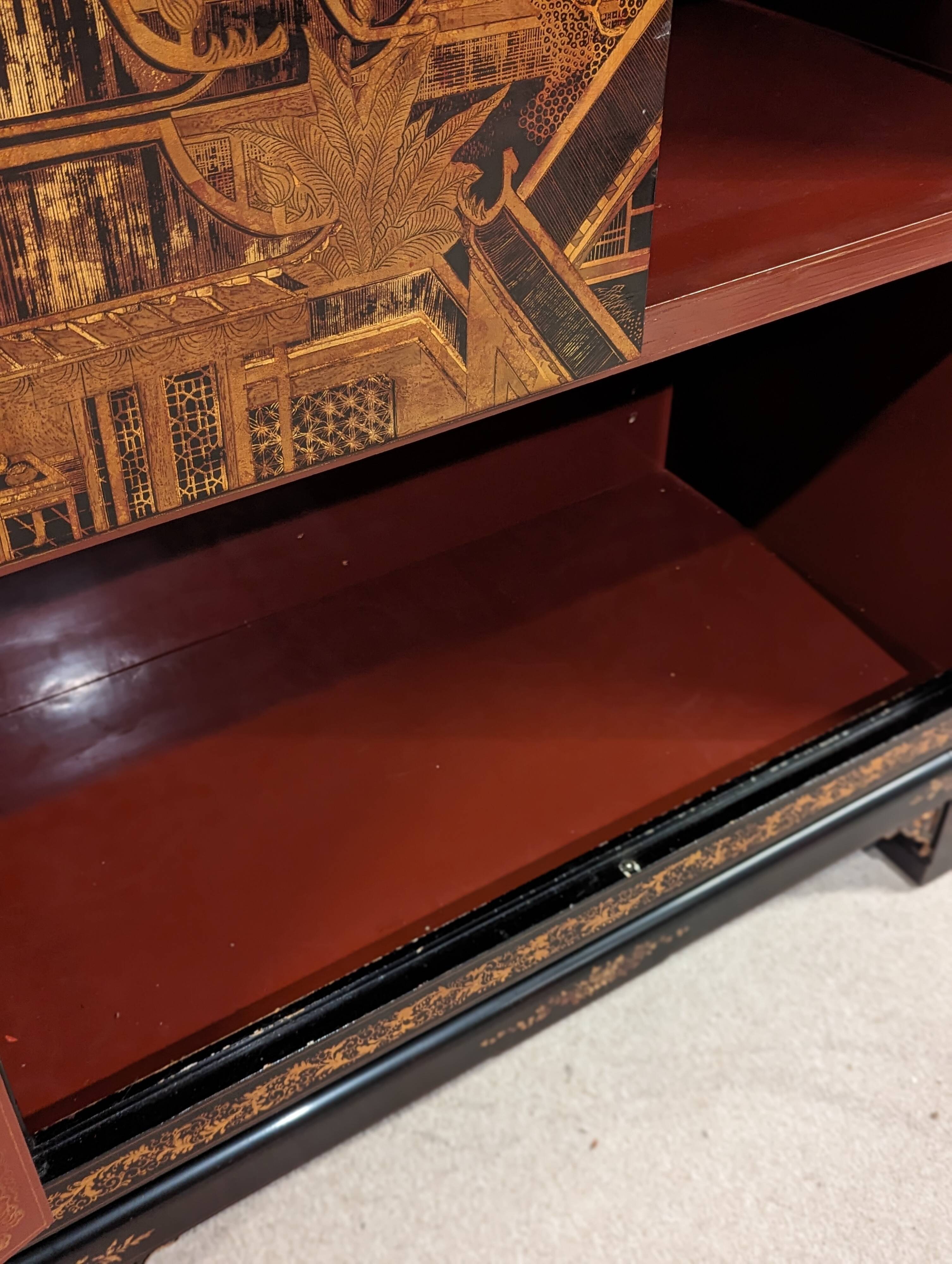 Chinese lacquer sideboard