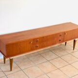 Minimalist vintage teak sideboard 1960
