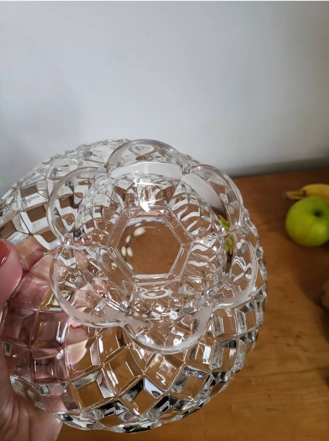 Baccarat Fruit Bowl Compotier In Molded Crystal