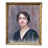 Pastel signé Laura Muntz 1909