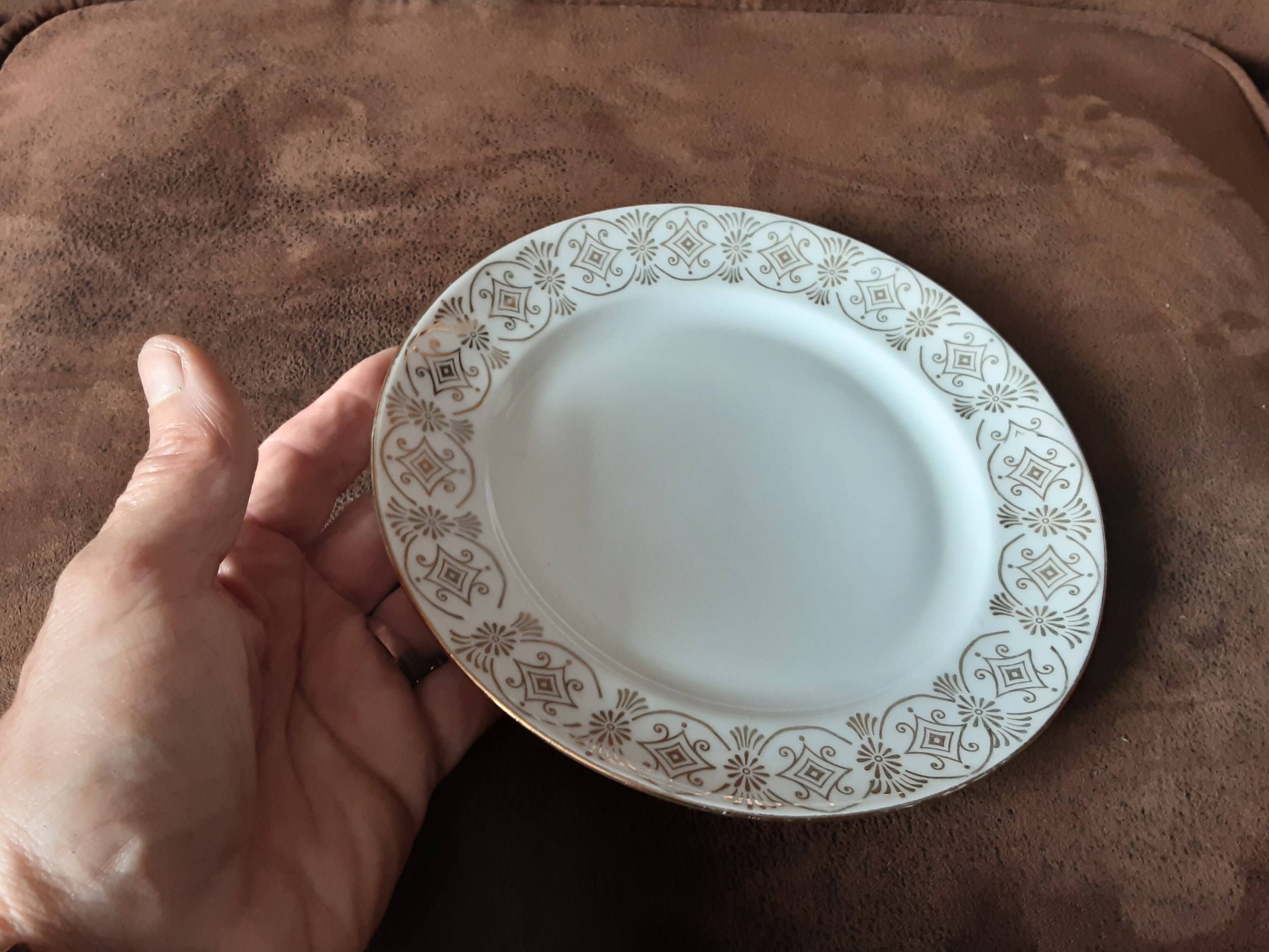 Set of 4 M&S Limoges Porcelain Dessert Plates