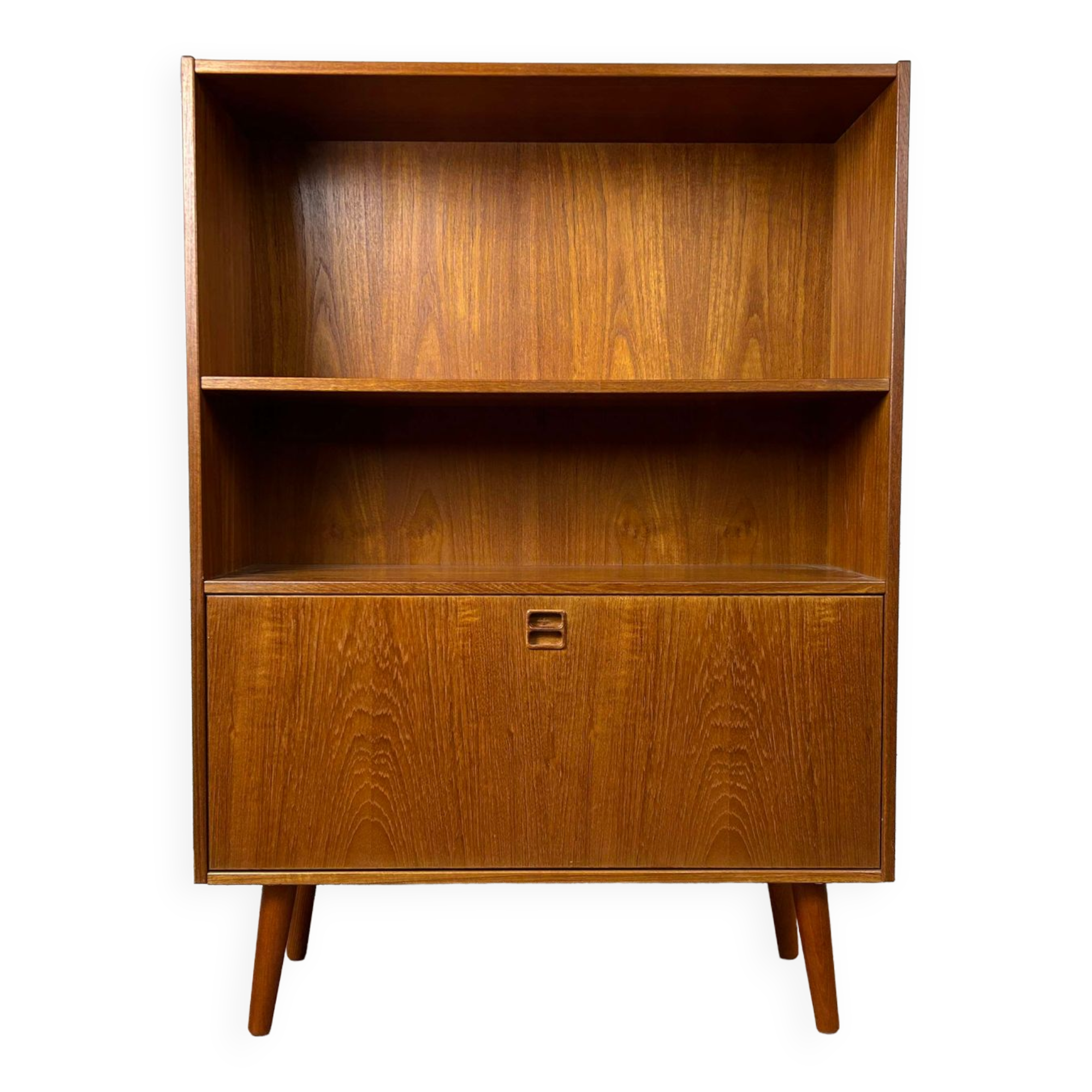 Vintage Scandinavian teak bookcase from Westergaards Mobelfabrik Silkeborg, 60s