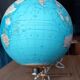 Vintage illuminated globe