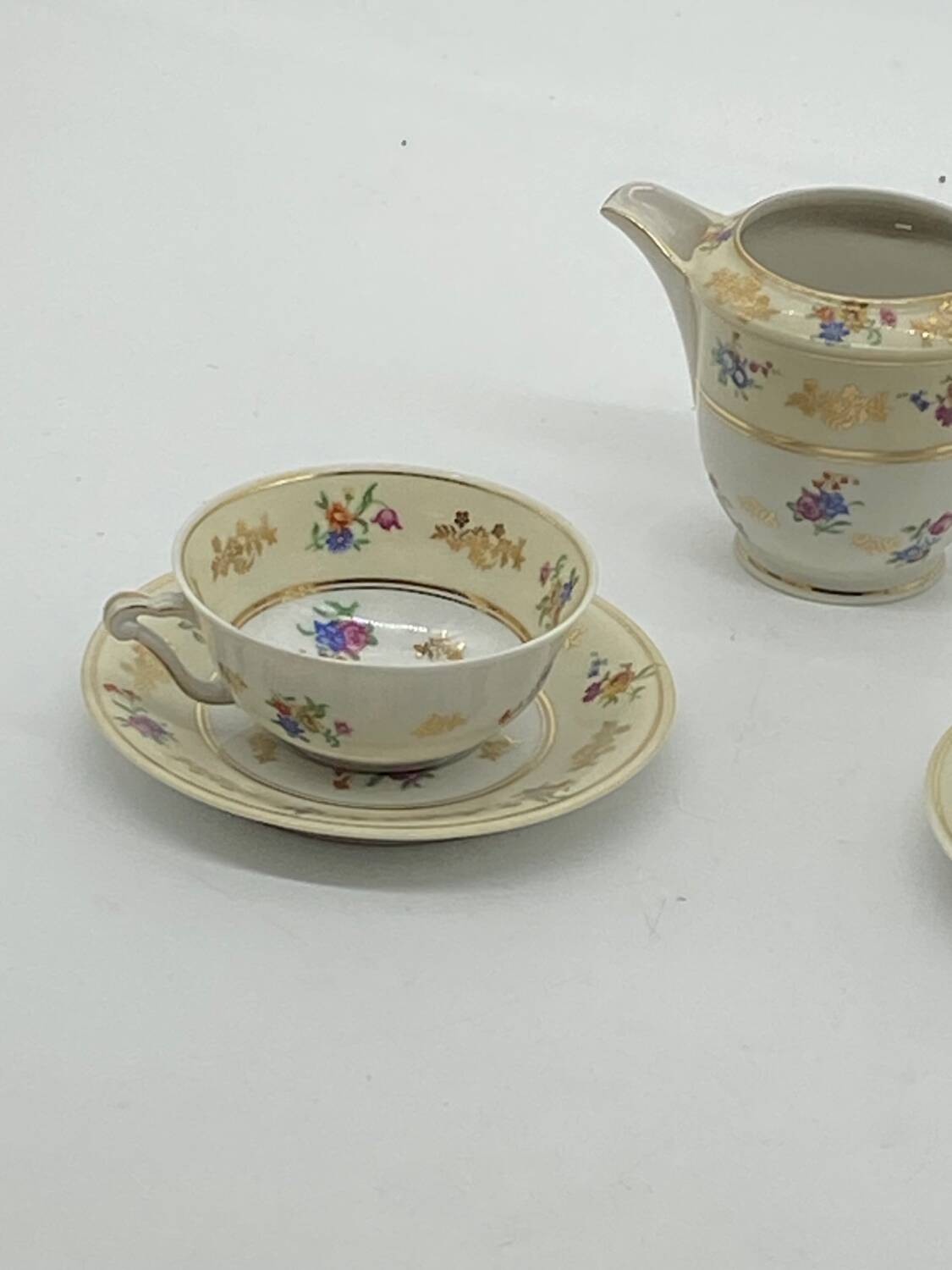 Duo of tea cups 🍵 Limoges porcelain, Raynaud & Cie