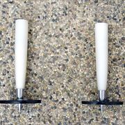 Set of two mid-century appliques in satin glass, crystal and chromed brass
