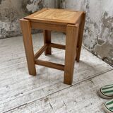Solid elm stool Maison Regain
