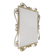 Vintage faceted mirror in aluminum frame
