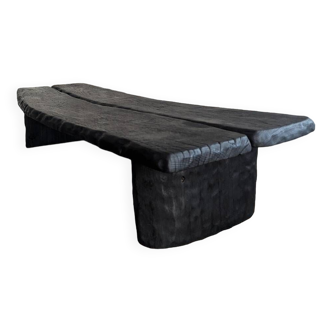 Burnt oak coffee table
