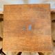 Set of 6 brutalist oak stools