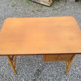 Vintage rattan desk from the 60s, 100cm L