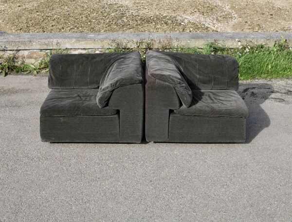 Canapé 2 places modulables Player par Hans Hopfer pour Roche Bobois, 1972