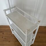Bookcase vintage rattan standing shelf