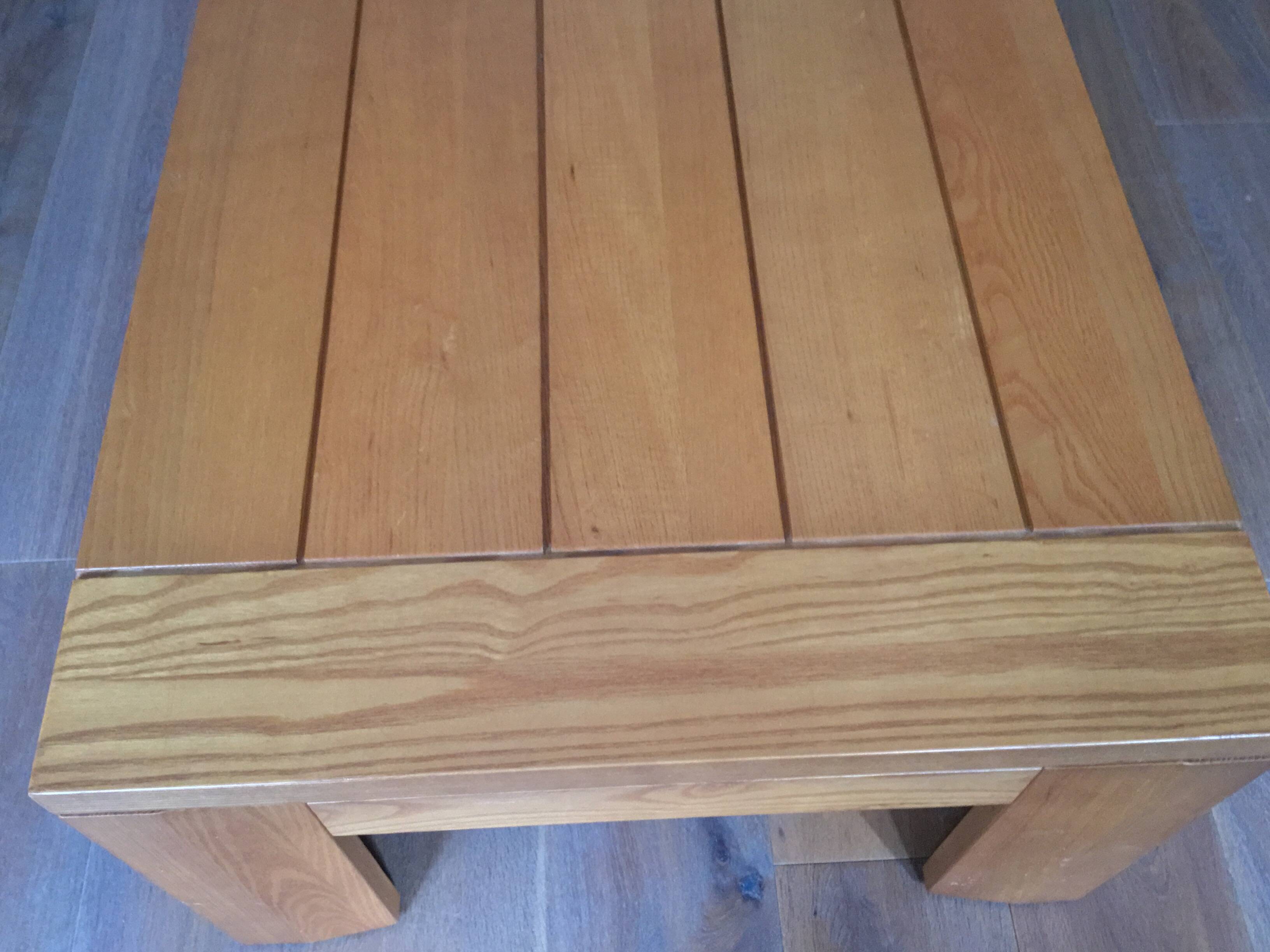 Table basse frêne massif