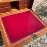 Old wooden and marble secretary