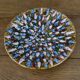 Colorful enameled metal centerpiece 1970