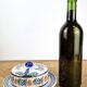 Old butter dish Henriot Quimper earthenware from Brittany