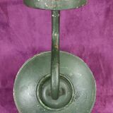 Farmyard lamp, or workshop lamp, gooseneck and shell globe