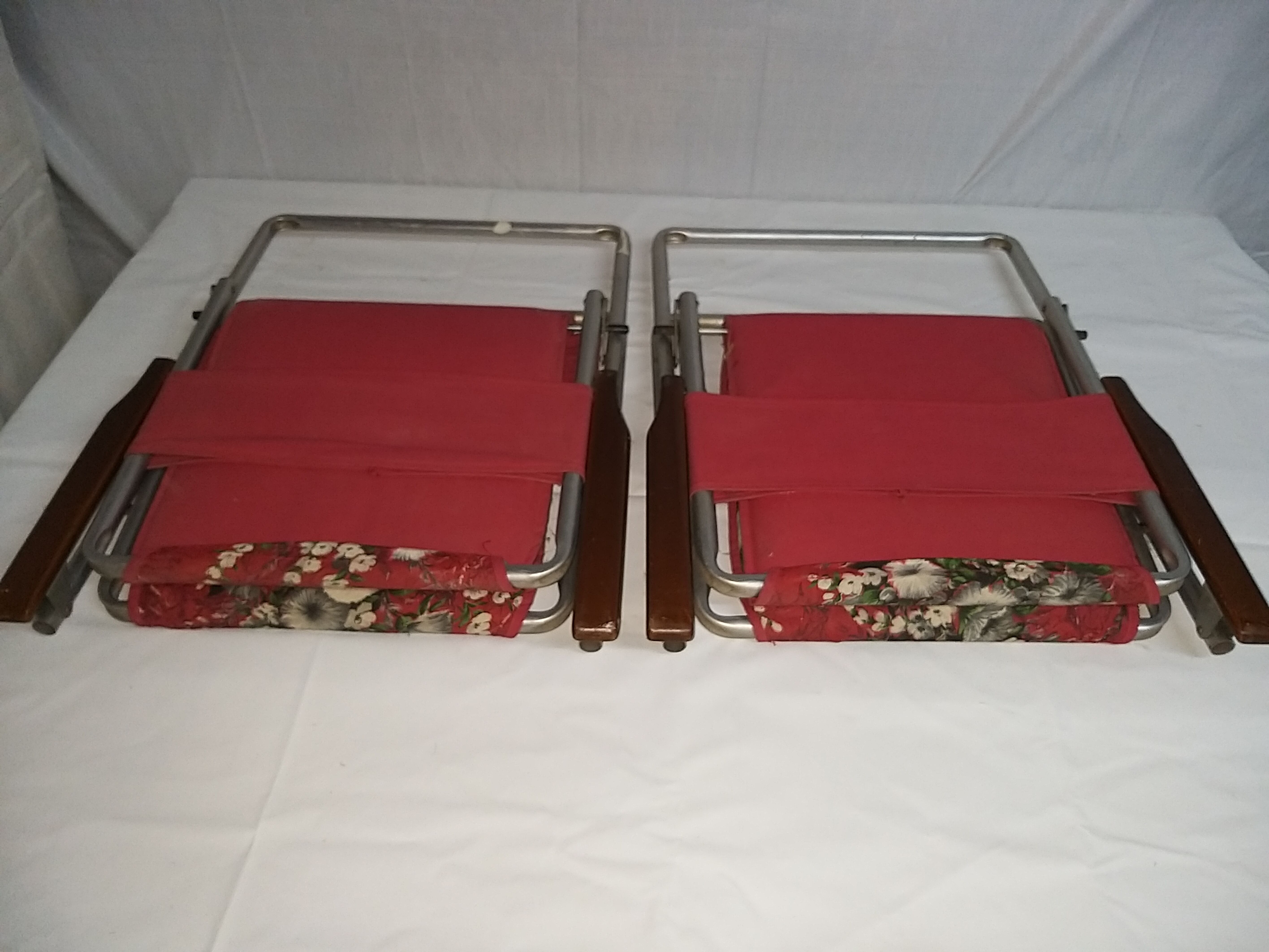 2 vintage camping chairs