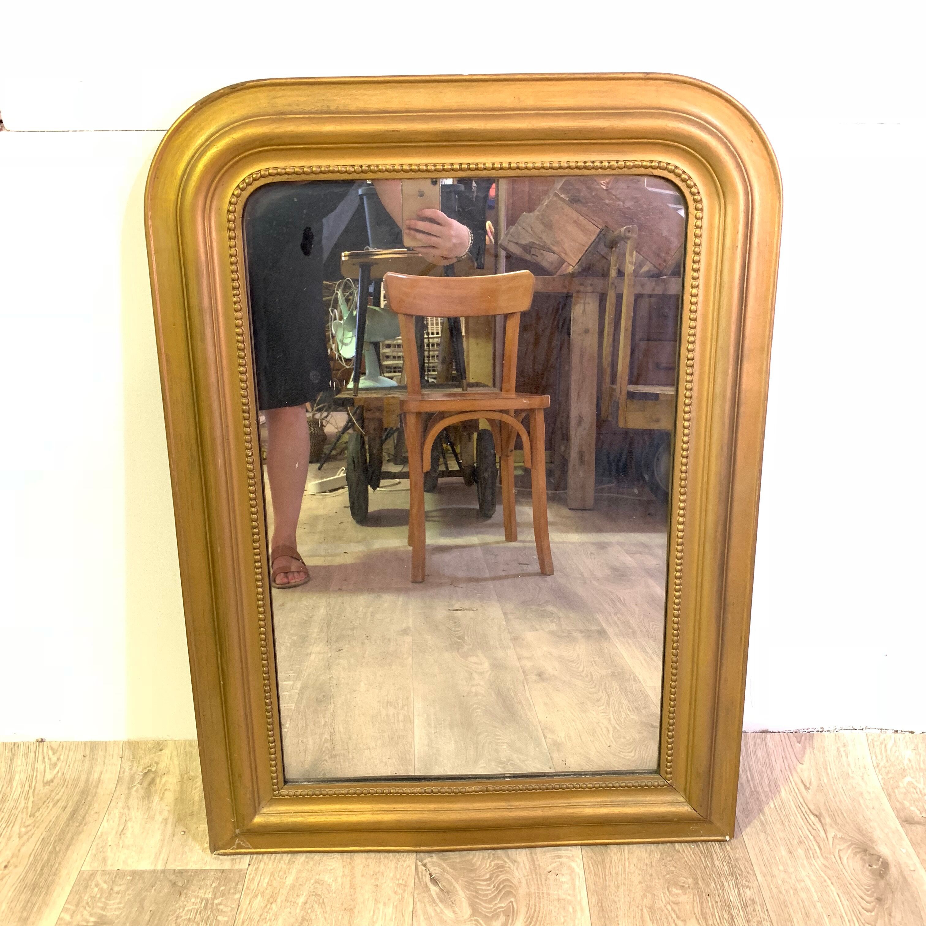 Mirror Louis Philippe gilded 88x63 cm