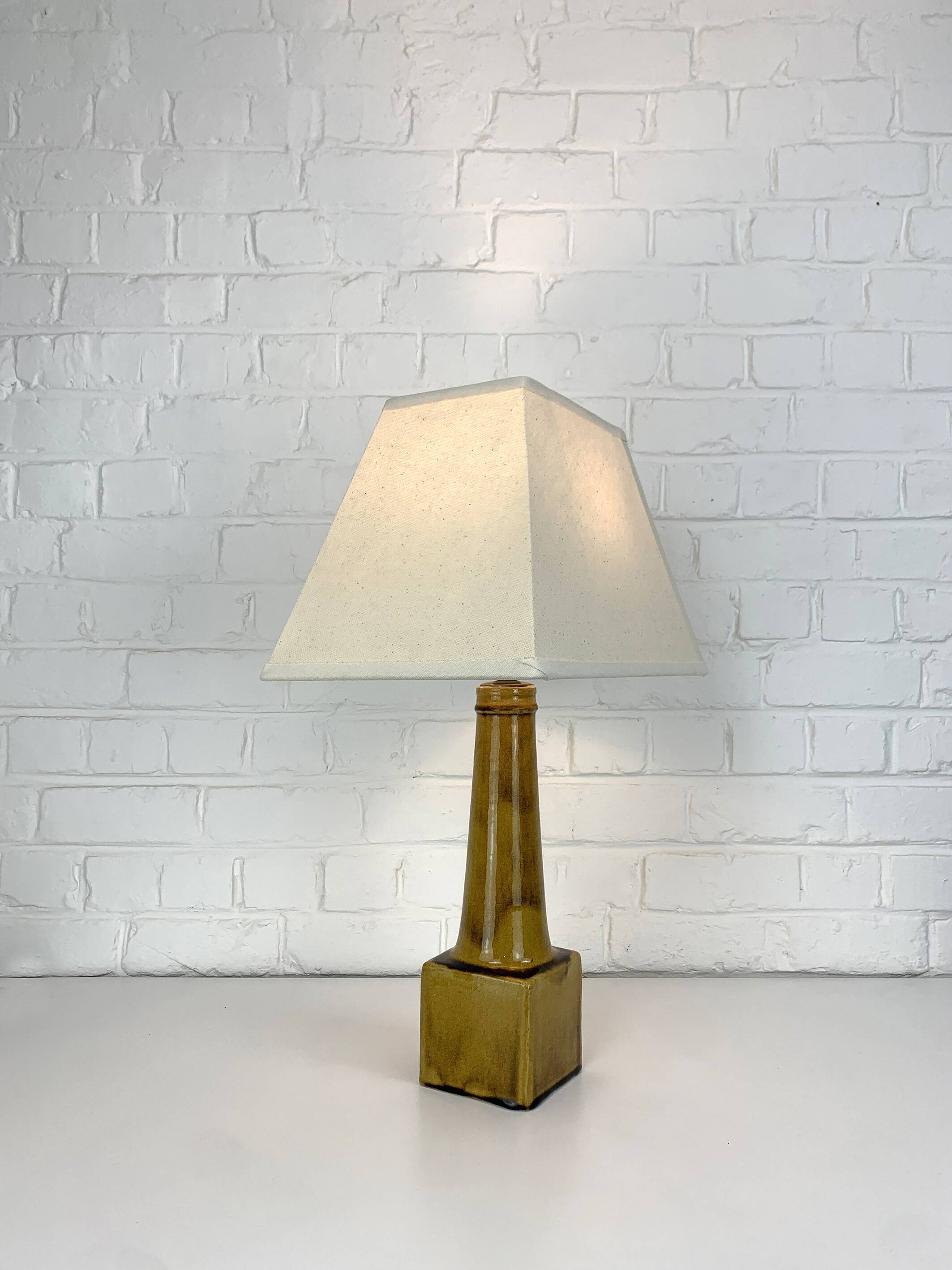 Scandinavian ceramic table lamp, Nils Kähler for HAK, Denmark, 1960s