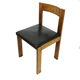 Table et chaises en noyer par Antonio Virgilio pour Bernini Italie années 1970