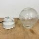 Vintage porcelain pendant light 1970s
