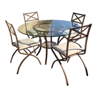 Dining table and chairs