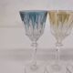 Verres à liqueur colorées
