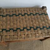 Small bench straw braided