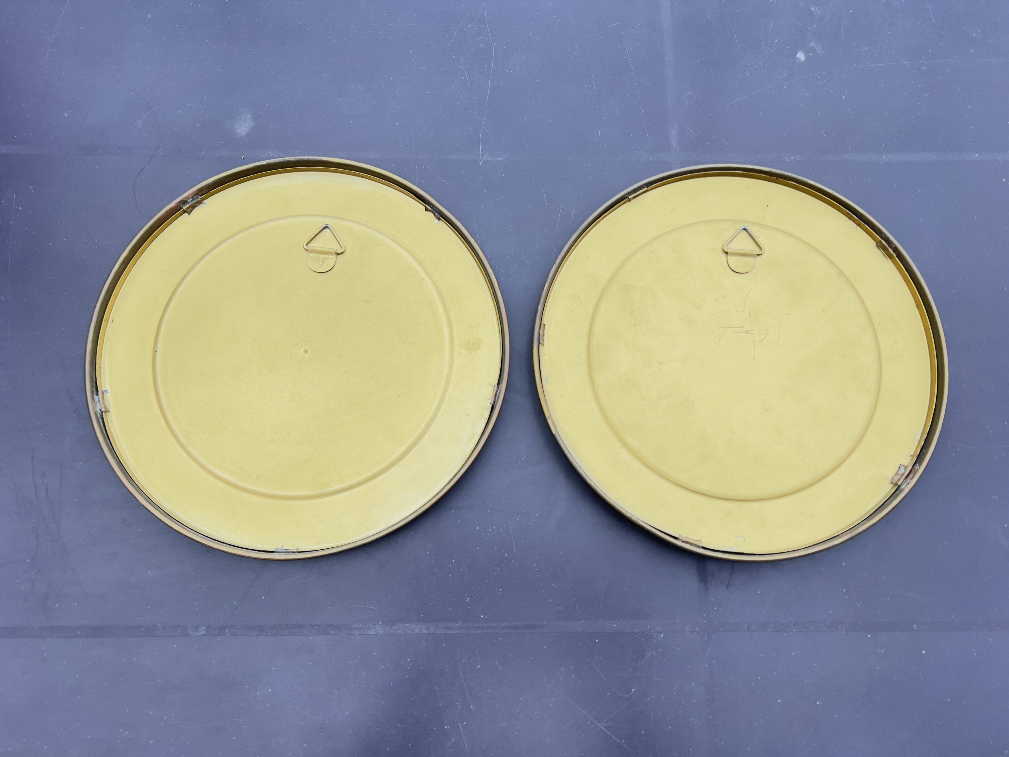 Hanging porthole mirror – Diameter 21 cm, gold color