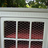 Bookcase old painted showcase