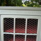 Bookcase old painted showcase