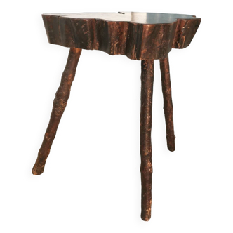 Brutalist tripod stool