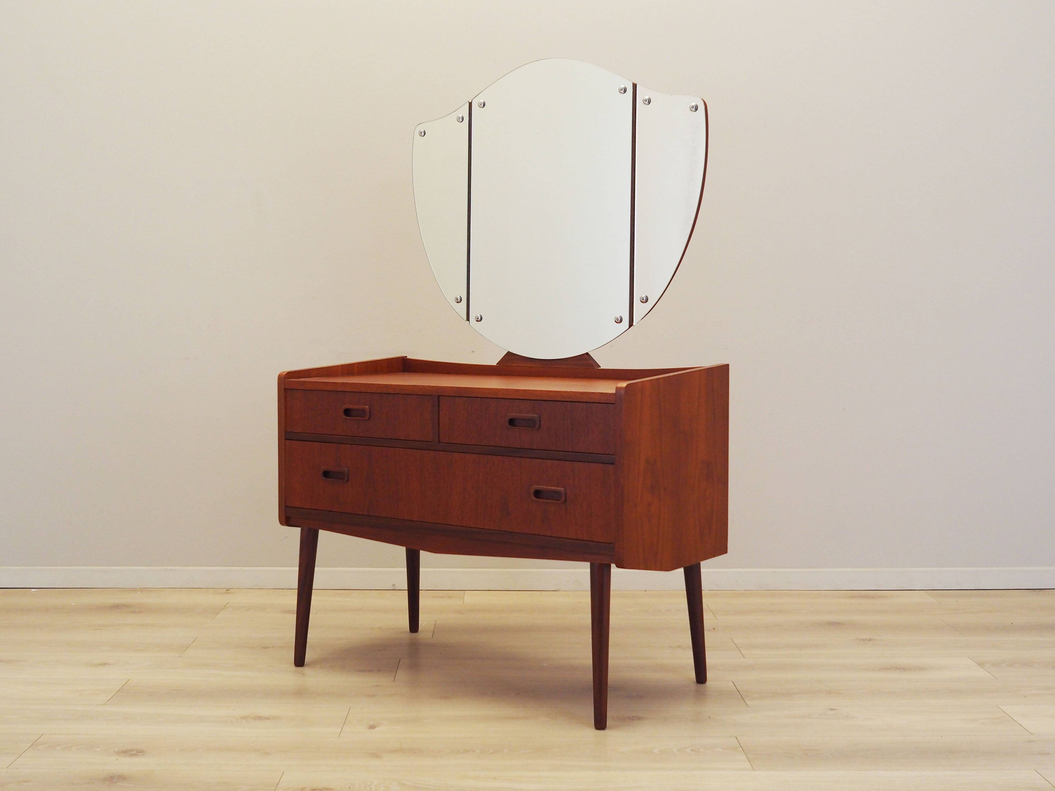 Teak dressing table, Danish design, 1970s, production: Denmark