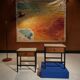 Paire de tables de chevets vintage 1950