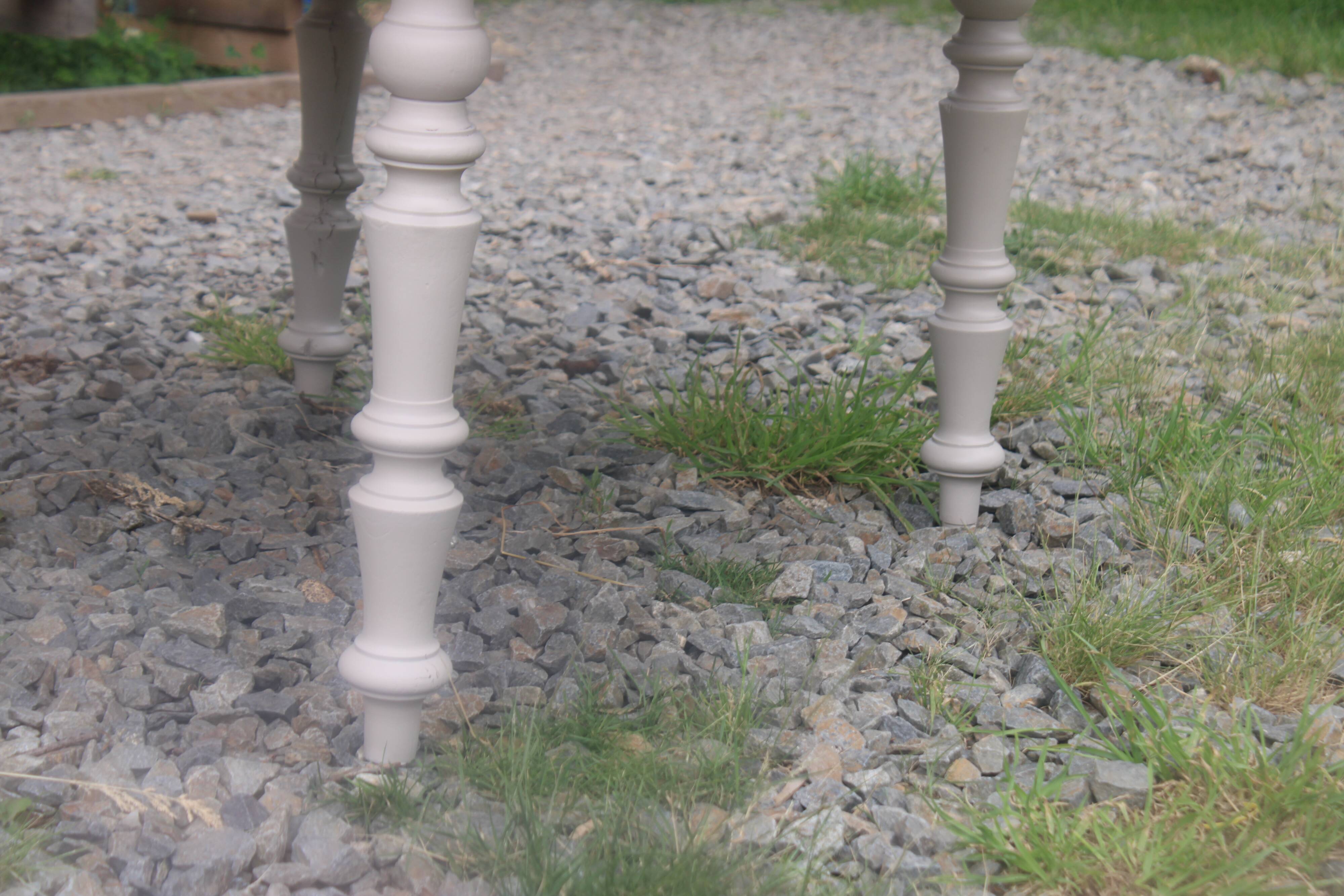 Table de ferme ronde à volets en bois massif – Ø 130 cm