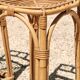 Pair of bamboo rattan bar stools, 70s