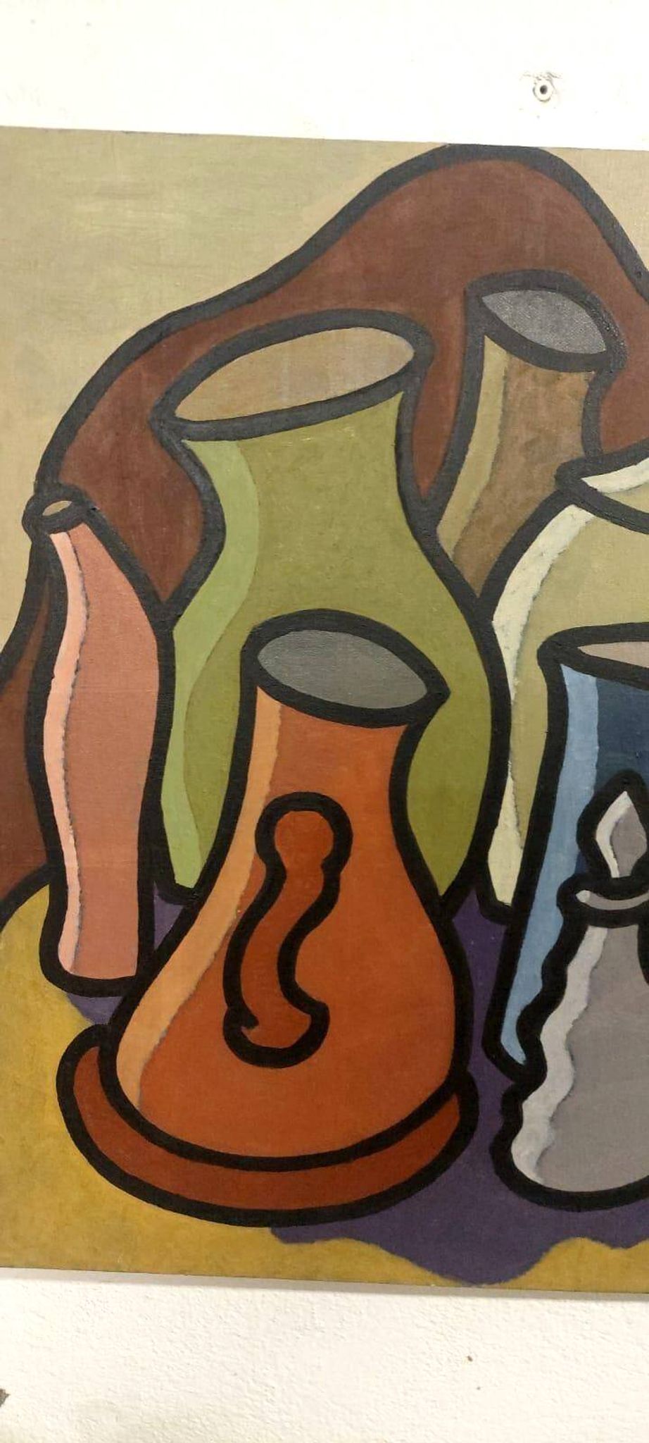 Oil painting still life Franco Prayer (1924) 60x50 cm