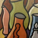 Oil painting still life Franco Prayer (1924) 60x50 cm