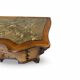 serpentine commode in antique walnut