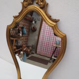 Louis XV style mirror in gilded wood
