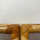 2 rattan bedside tables