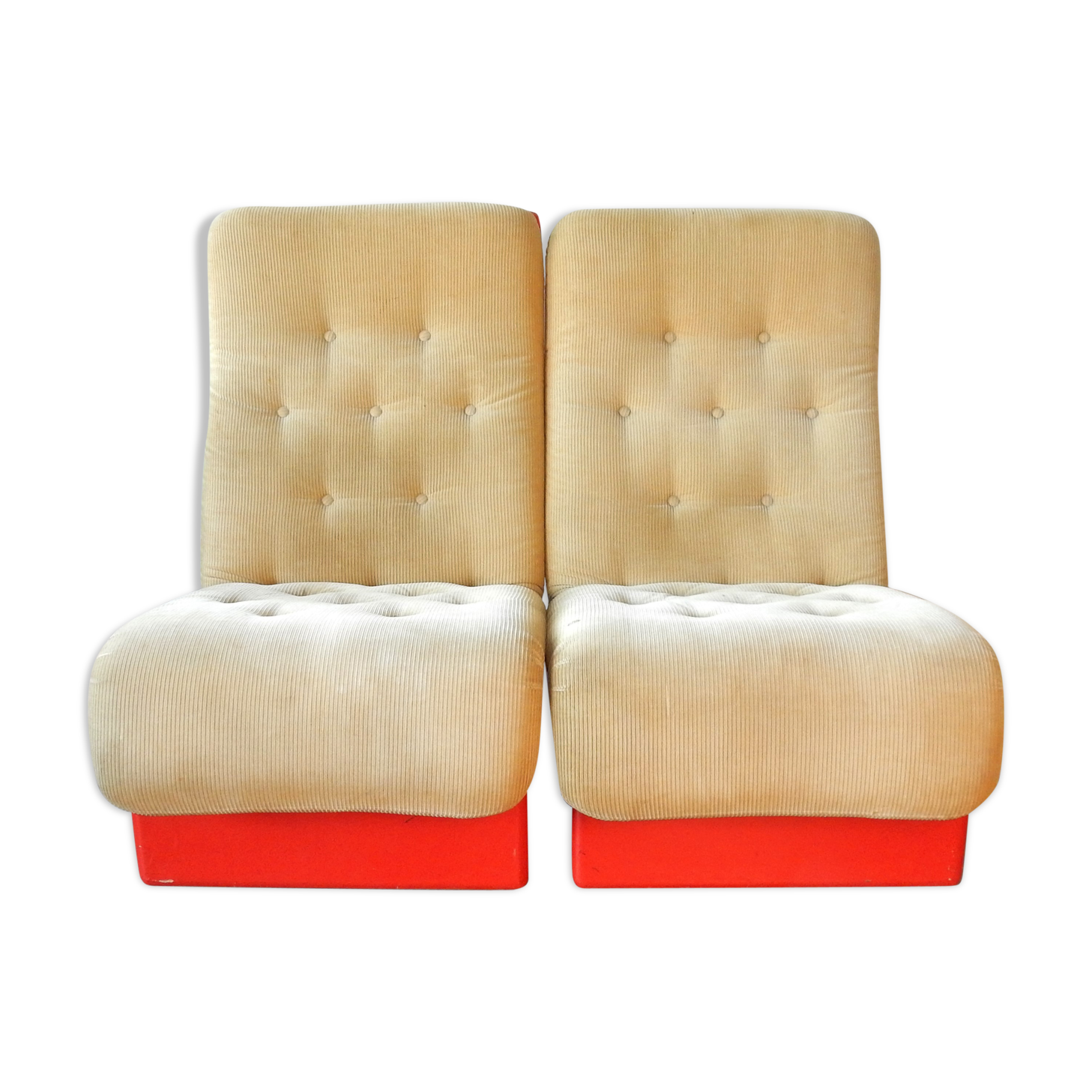 Set of 2 rare lounge chairs for Cado, Denmark 1960