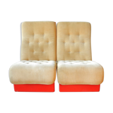 Set of 2 rare lounge chairs for Cado, Denmark 1960